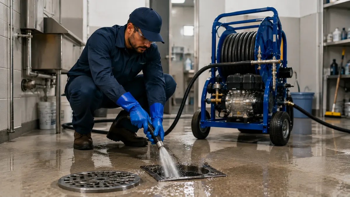 Floor Drain Hydro Jet Cleaning in Pinon Hills