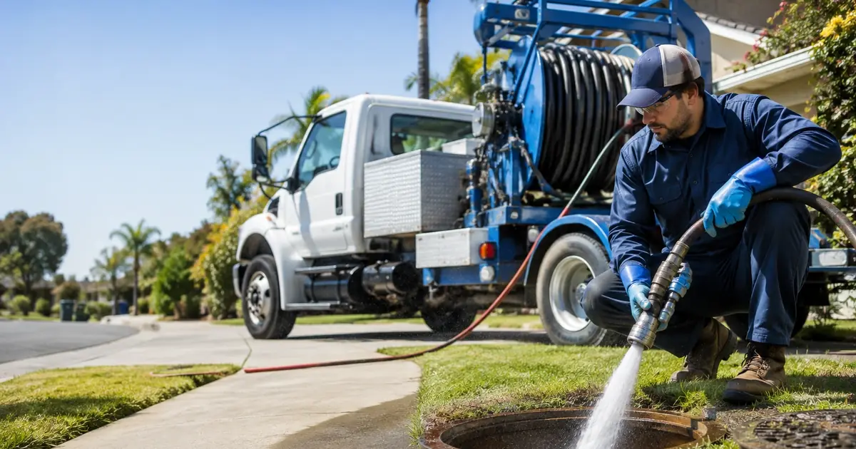 Hydro jet sewer cleaning Pinon Hills