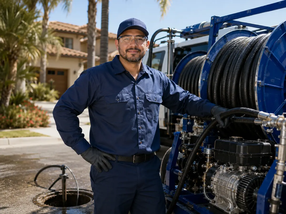 Hydro jet sewer cleaning in Pinon Hills