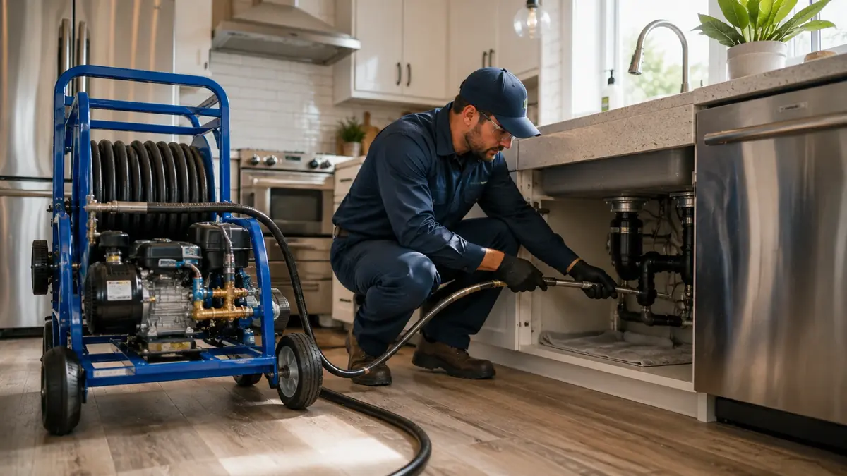 Kitchen Drain Hydro Jetting in Pinon Hills