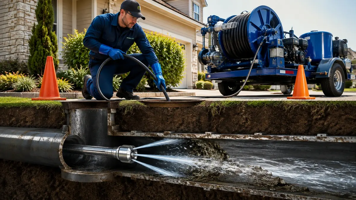 Main Sewer Line Hydro Jet Cleaning in Pinon Hills