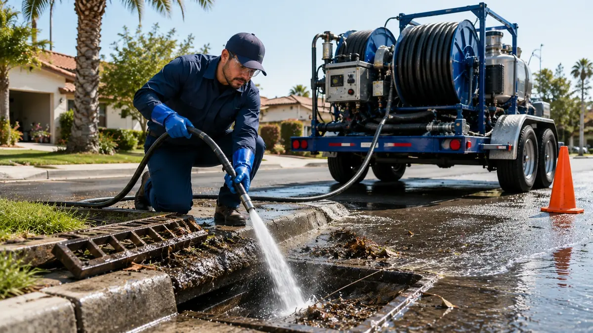 Storm Drain Hydro Jet Cleaning in Pinon Hills